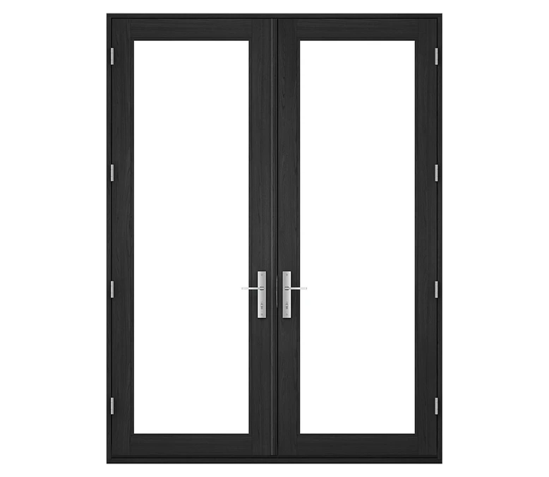 Pella Reserve Contemporary Wood Hinged Patio Door in Salt Lake City